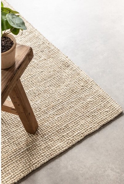 Covor crem din iută 80x150 cm Bouclé – Hanse Home