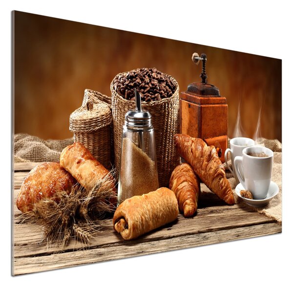 Panou sticlă decorativa bucătărie Mic dejun