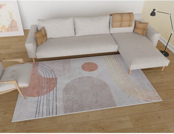 Covor portocaliu-crem lavabil 50x80 cm – Vitaus