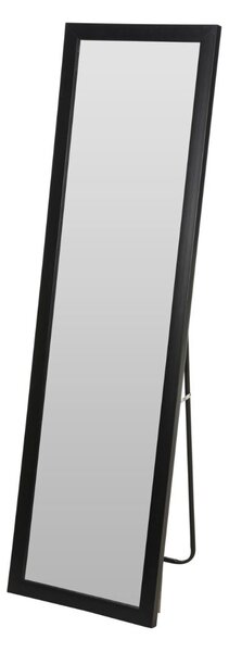 Oglindă de podea, formă dreptunghiulară, culoare negru, 36x126 cm