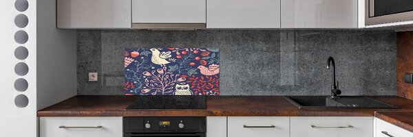 Sticlă pentru bucătărie plantă Găinile bufniță