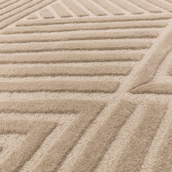 Covor maro deschis din lână 120x170 cm Hague – Asiatic Carpets