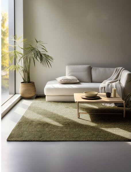 Covor kaki din iută 80x150 cm Bouclé – Hanse Home