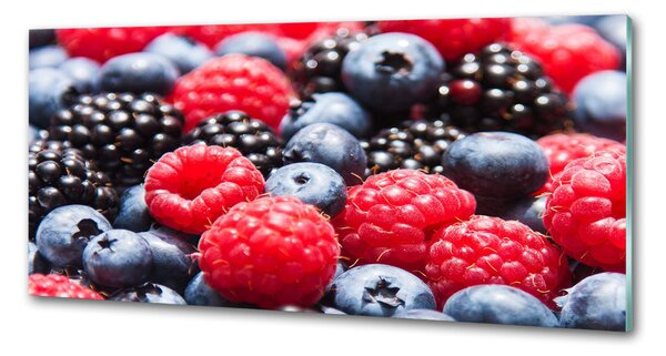 Sticlă printata bucătărie fructe de padure