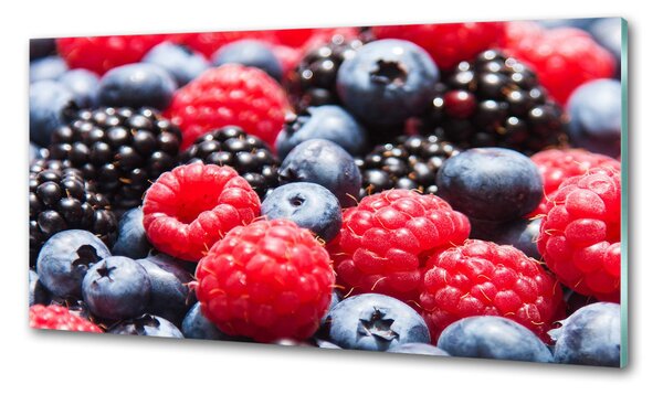 Sticlă printata bucătărie fructe de padure