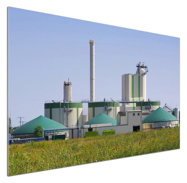 Panou sticlă decorativa bucătărie Instalația de biogaz