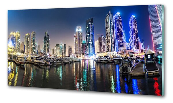 Panou perete bucătărie Dubai timp de noapte