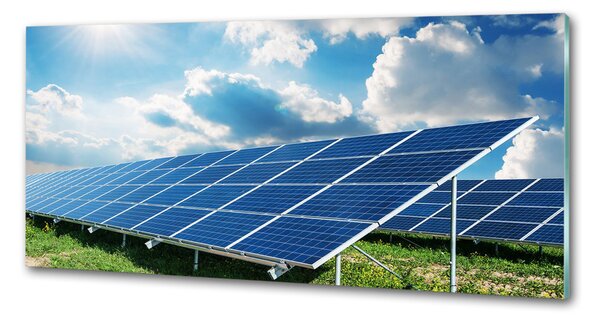 Panou sticlă bucătărie baterii solare