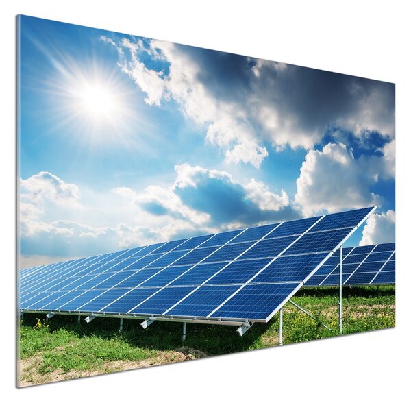 Panou sticlă bucătărie baterii solare