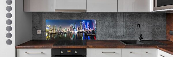 Panou perete bucătărie Dubai timp de noapte