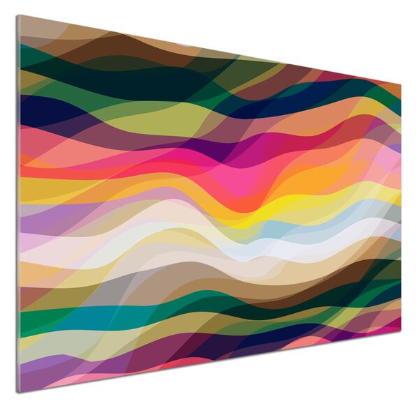 Panou perete bucătărie valuri abstracte