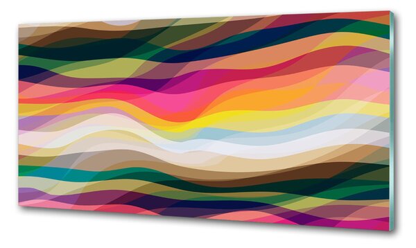 Panou perete bucătărie valuri abstracte