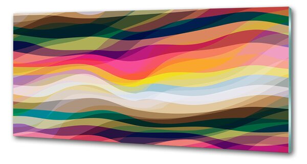 Panou perete bucătărie valuri abstracte