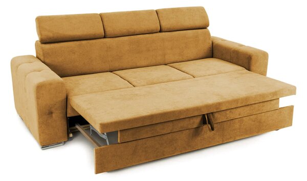 Canapea Extensibilă 3 locuri BELLAGIO, cu tetiere reglabile, 242x95x99 cm, Mango-Enjoy