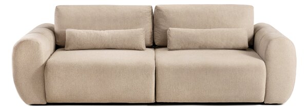 Canapea Extensibilă 3 locuri VERSA, cu 2 lăzi depozitare, 260x110x85 cm, Bej-Loft