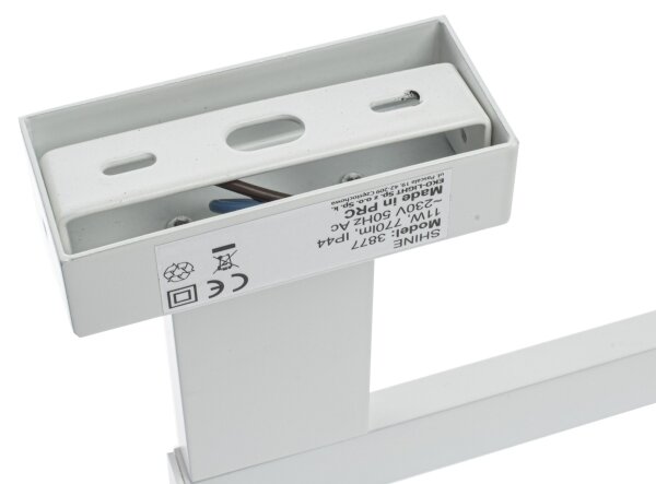 Aplica LED de perete pentru baie SHINE, 11 W, 230 V, 45 cm, IP44, alb