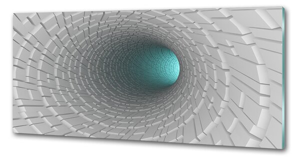 Panou sticla securizata bucatarie tunel 3D
