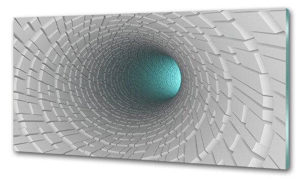 Panou sticla securizata bucatarie tunel 3D