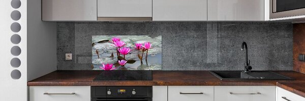 Panou perete bucătărie floare de lotus