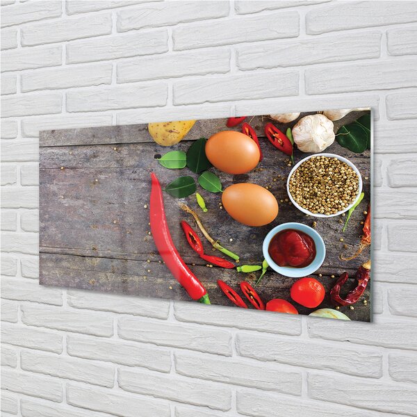 Panouri de sticlă Pepper frunze de ouă