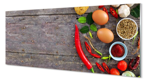 Panouri de sticlă Pepper frunze de ouă