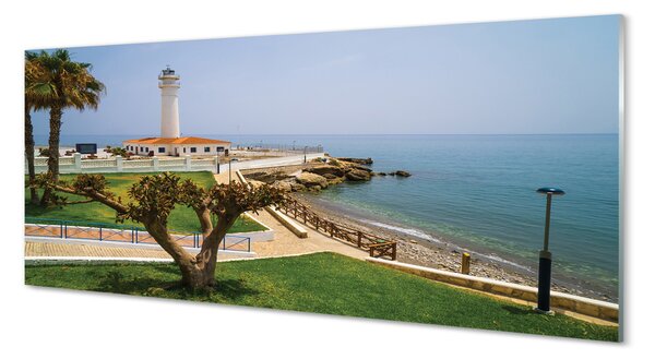 Panouri de sticlă Spania Coast far