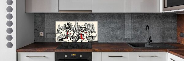 Panou de bucătărie New York Jazz