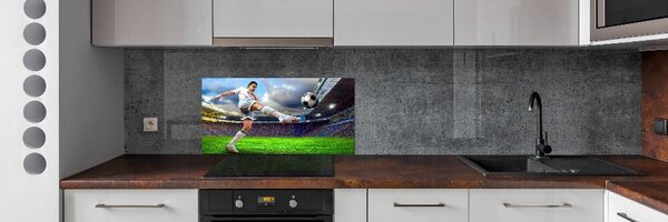 Panou de bucătărie jucător de fotbal pe stadion