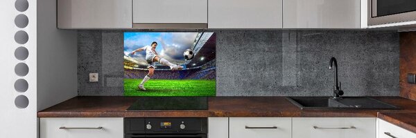 Panou de bucătărie jucător de fotbal pe stadion