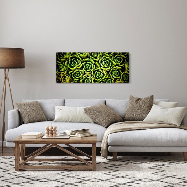 Tablou cu flori de piatră (120x50 cm)