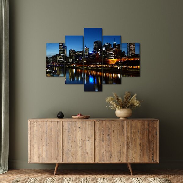 Tablou cu noaptea în Melbourne (150x105 cm)