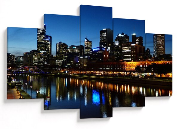 Tablou cu noaptea în Melbourne (150x105 cm)