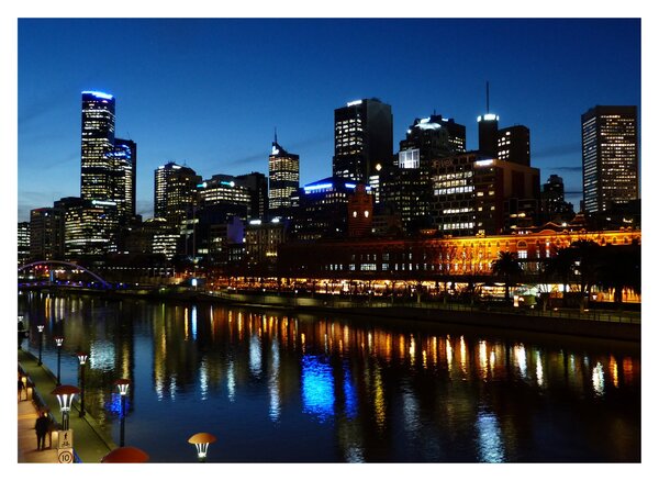 Tablou cu noaptea în Melbourne (70x50 cm)