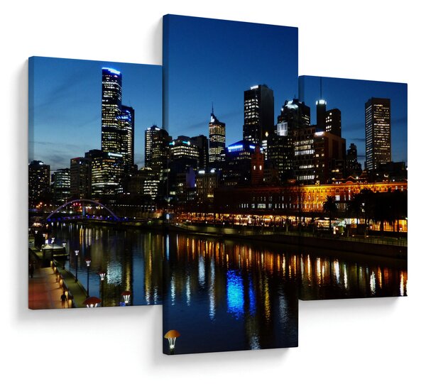 Tablou cu noaptea în Melbourne (90x60 cm)