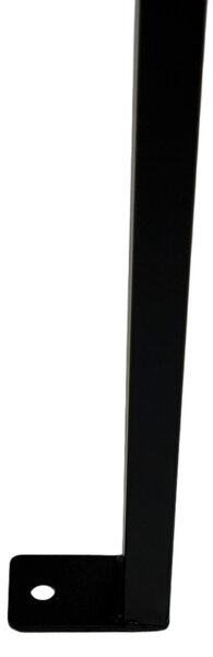 Bancă grădină LUNA lemn/oțel/PVC - 118x52x73 cm