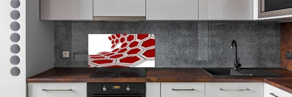 Sticlă bucătărie 3D Abstracție