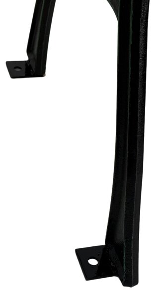 Bancă grădină SOLE lemn/oțel/PVC - 125x52x74 cm