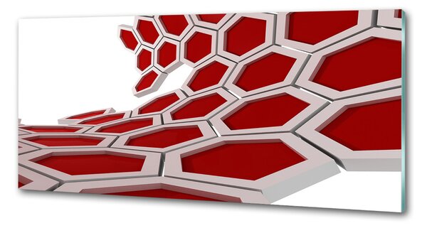 Sticlă bucătărie 3D Abstracție