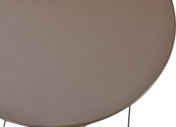 Set Bistro Flair - mobilier terasa gradina, 2 scaune + masa, otel vopsit - Bej (Grey Brown)