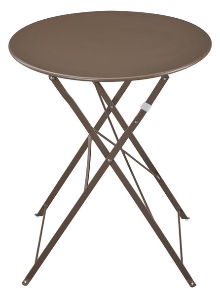 Set Bistro Flair - mobilier terasa gradina, 2 scaune + masa, otel vopsit - Bej (Grey Brown)