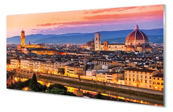 Panouri de sticlă Italia Panorama noapte catedrală