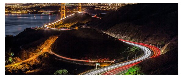 Tablou - Golden Gate Bridge (120x50 cm)