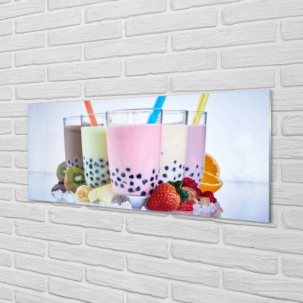 Panouri de sticlă lapte shake-uri cu fructe