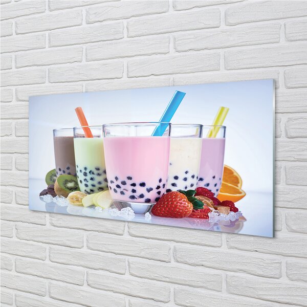 Panouri de sticlă lapte shake-uri cu fructe