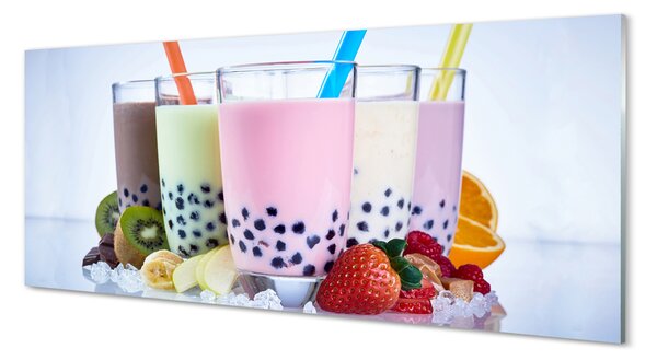 Panouri de sticlă lapte shake-uri cu fructe