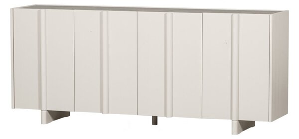 Comodă modulară crem joasă din lemn masiv de pin 200x85 cm Basu – WOOOD