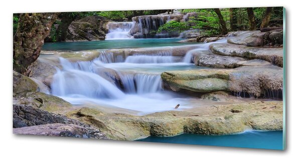 Panou sticla securizata bucatarie Cascade în pădure
