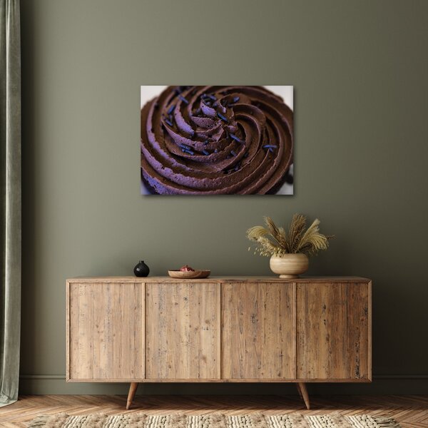 Tablou - Cupcake din ciocolată (70x50 cm)