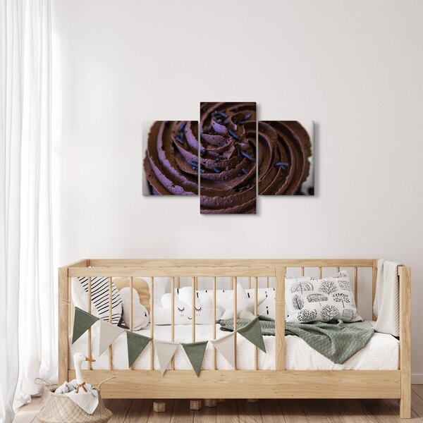Tablou - Cupcake din ciocolată (90x60 cm)