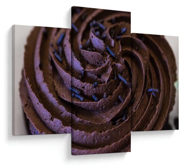 Tablou - Cupcake din ciocolată (90x60 cm)